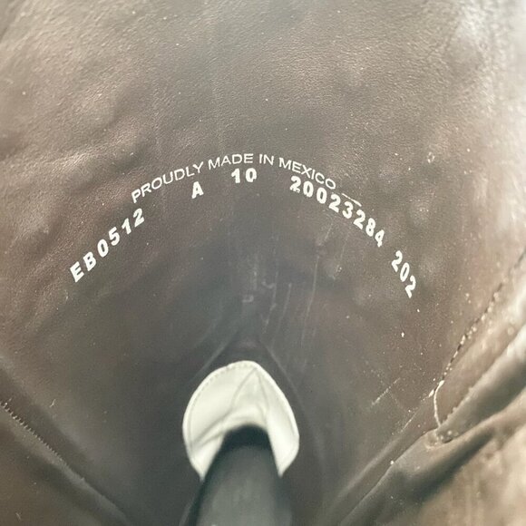 Lane CALYPSO Womens Cowboy Boots 10 White Western Cowgirl Mid Calf Pointed Toe - Picture 9 of 11